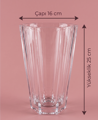 Geometrik 6 gen Cam - 25 cm Yükseklik - 16 cm çap